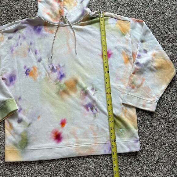 Scotch & Soda Wildflower cream tie-dye hooded sweatshirt size M - Picture 10 of 12